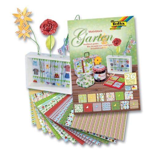 FOLIA BLOCK WITH DECORATION MOTIFS FOR GARDEN 24/34 CM 26 L.