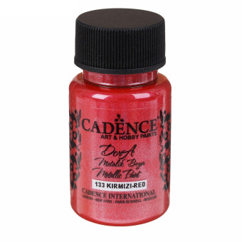 CADENCE ACRYLIC PAINT METALLIC DORA 50 ML. - RED 133