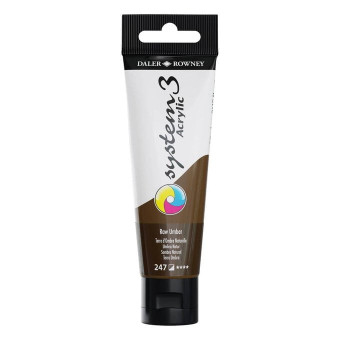 DALER ROWNEY АКРИЛНА БОЯ SYSTEM 3 59 МЛ - RAW UMBER 247