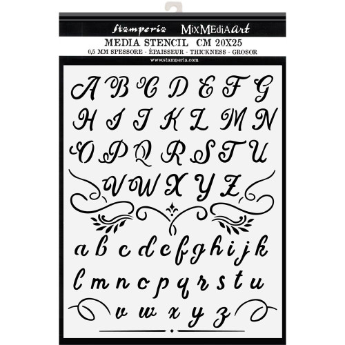STAMPERIA MEDIA STENCIL - TEMPLATE 20 X 25 CM - KSTD060