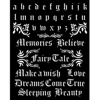 STAMPERIA MEDIA STENCIL - ШАБЛОН 20 Х 25 СМ - KSTD076