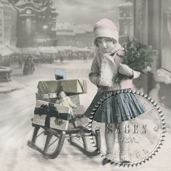 SAGEN VINTAGE NAPKINS FOR DECOUPAGE 33/33 CM - 80038