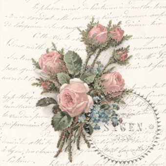 SAGEN VINTAGE NAPKINS FOR DECOUPAGE 33/33 CM - 80071