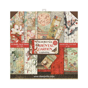 STAMPERIA BLOCK DESIGNER PAPER 20.3/20.3 CM - SBBS09