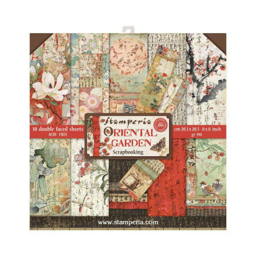 STAMPERIA BLOCK DESIGNER PAPER 20.3/20.3 CM - SBBS09