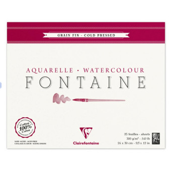 CLAIREFONTAINE СКИЦНИК FONTAINE COLD PRESSED 24/30 300ГР 25Л