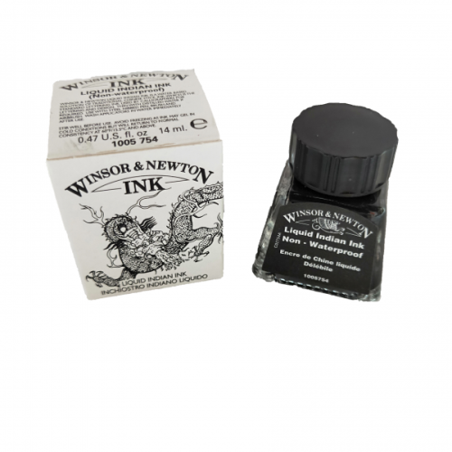 W&N CALLIGRAPHIC INK 14 ML - LIQUID INDIAN INK 1005754