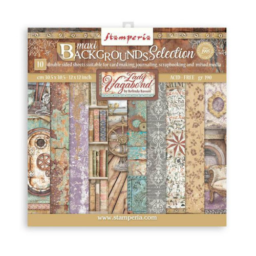 STAMPERIA BLOCK DESIGNER PAPER 30.5/30.5 CM - SBBL101