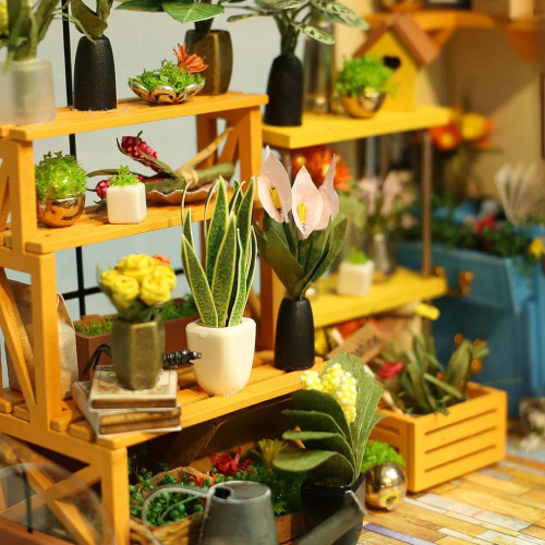 ROBOTIME 3D ДЪРВЕН ПЪЗЕЛ CATHY'S FLOWER HOUSE DG104
