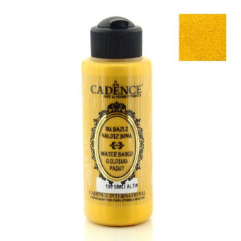 CADENCE ACRYLIC PAINT FOR GILDING 120 ML - GLITTER GOLD 109