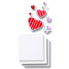 FOLIA MATERIALS FOR DECORATION HEARTS