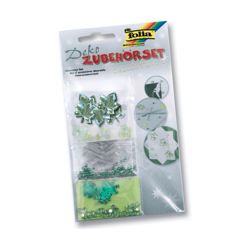 FOLIA MATERIALS FOR DECORATING GREEN CHRISTMAS