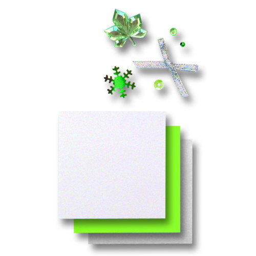 FOLIA MATERIALS FOR DECORATING GREEN CHRISTMAS