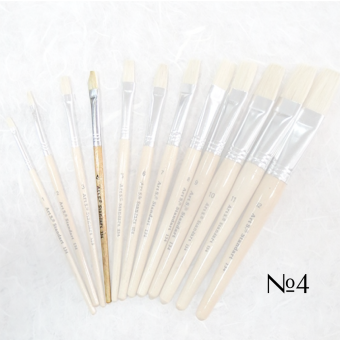 STANDARD BRUSH WITH SHORT HANDLE №4