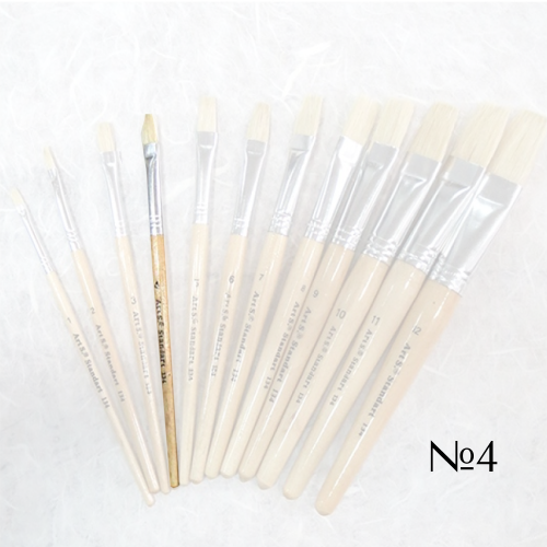STANDARD BRUSH WITH SHORT HANDLE №4