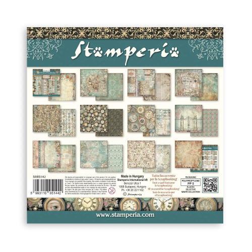 STAMPERIA BACKGROUNDS БЛОКЧЕ ХАРТИЯ 20,3/20,3 СМ - SBBS142