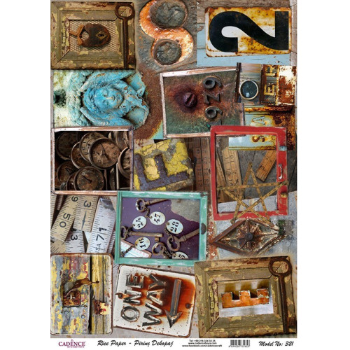 CADENCE DECOUPAGE RICE PAPER A4 - 321