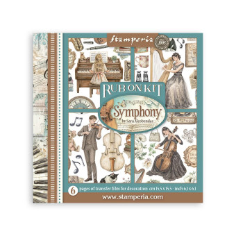 STAMPERIA SYMPHONY RUB ON SELECTION DFLRBXGX16