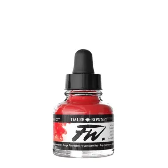 DALER ROWNEY ACRYLIC INK FW 29.5 ML - FLUO RED 160029544