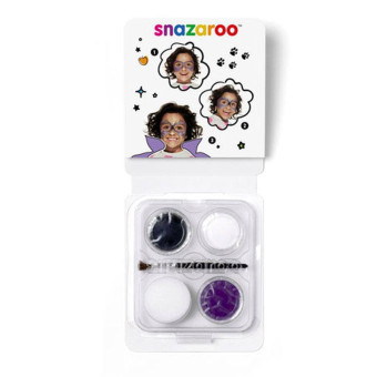 SNAZAROO FACE PAINT 3X3.75 G, + BRUSH AND SPONGE – WITCH