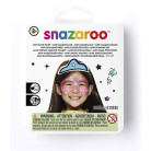 SNAZAROO FACE PAINT 3X3.75 G. + BRUSH AND SPONGE - FESTIVE