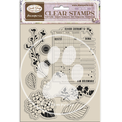 STAMPERIA QUIET DAYS STAMPS 14/18CM WTK229