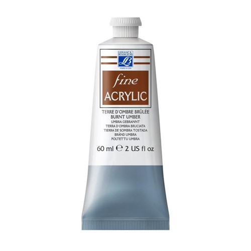L&B АКРИЛНА БОЯ FINE 60 МЛ - BURNT UMBER 477