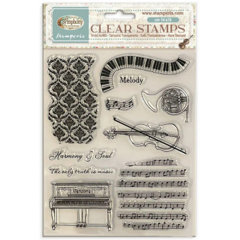 STAMPERIA SYMPHONY СИЛИКОНОВ ПЕЧАТ 14/18CM - WTK243