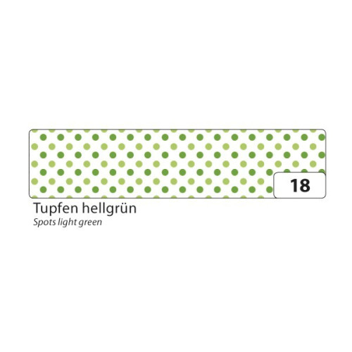 FOLIA WASHI TAPE - DECORATION TAPE - GREEN DOTS