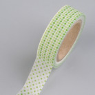 FOLIA WASHI TAPE - DECORATION TAPE - GREEN DOTS