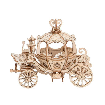 ROBOTIME 3D ДЪРВЕН ПЪЗЕЛ PUMPKIN CART 182 ЧАСТИ TG302