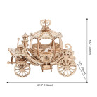 ROBOTIME 3D ДЪРВЕН ПЪЗЕЛ PUMPKIN CART 182 ЧАСТИ TG302