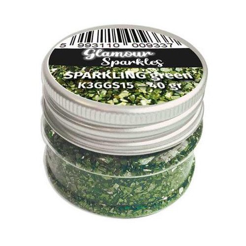 STAMPERIA GLAMOUR SPARKLES 40G - GREEN K3GGS15