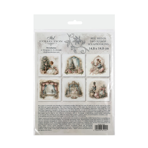 ITD COLLECTION MINI RICE PAPER К-КТ 6БР 14.8X14.8CM - RSM308