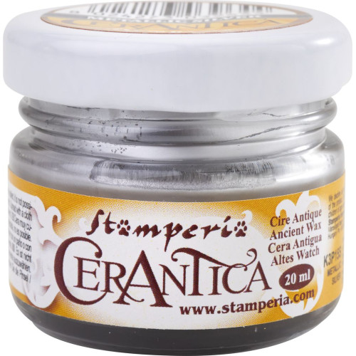 STAMPERIA CERANTICA 20 ML - WAX PASTE METALLIC SILVER