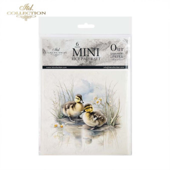 ITD COLLECTION MINI RICE PAPER SET 6PCS 14.8X14.8CM - RSM110