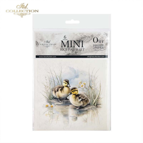 ITD COLLECTION MINI RICE PAPER SET 6PCS 14.8X14.8CM - RSM110