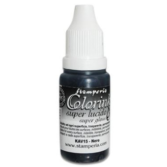 STAMPERIA COLOR INK 14 ML - KAV15 BLACK