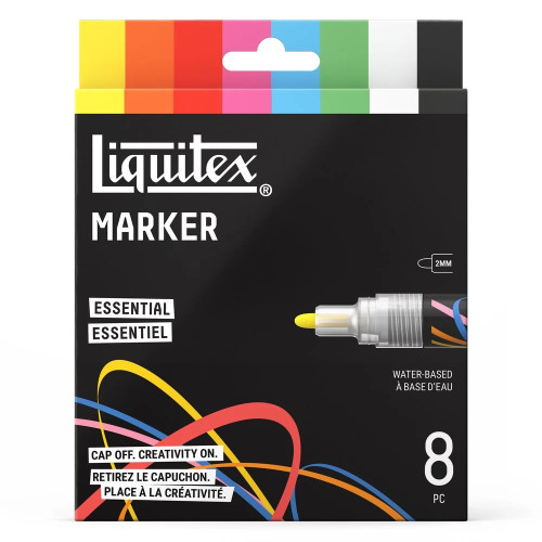 LIQUITEX АКРИЛНИ МАРКЕРИ КОМПЛЕКТ 8X2MM - ESSENTIAL