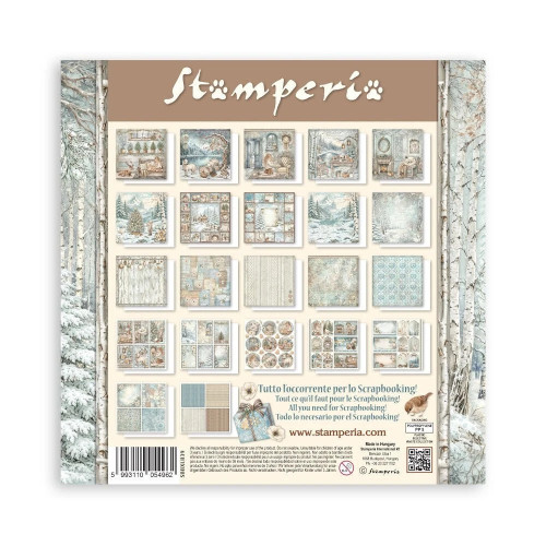 STAMPERIA WHITE CHRISTMAS БЛОКЧЕ 30,5/30,5 СМ -SBBXLB39