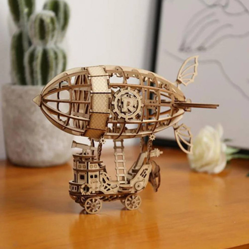 ROBOTIME 3D ДЪРВЕН ПЪЗЕЛ AIRSHIP 176 ЧАСТИ TG407