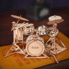 ROBOTIME 3D ДЪРВЕН ПЪЗЕЛ DRUM KIT 246 ЧАСТИ TG409