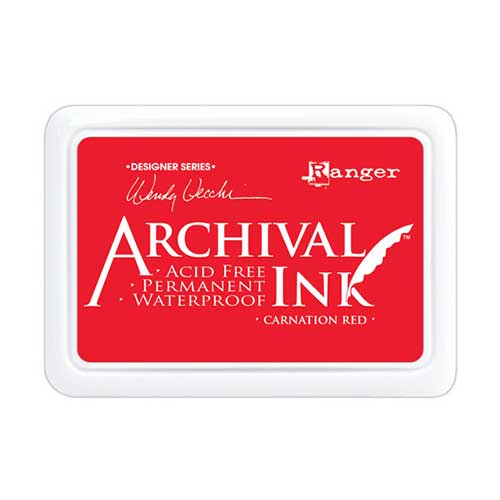 RANGER ARCHIVAL PERMANENT INK - CARNATION RED