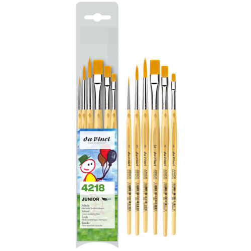 DA VINCI ЧЕТКИ СИНТЕТИКА КОМПЛЕКТ 6БР. JUNIOR
