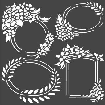STAMPERIA MEDIA STENCIL - ШАБЛОН 18 Х 18 СМ - KSTDQ45