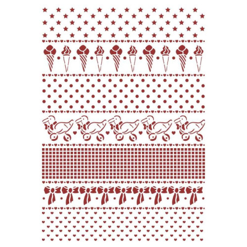 STAMPERIA UNIVERSAL REUSABLE TEMPLATE KSG493