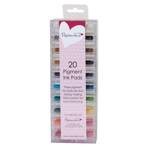 DOCRAFTS MINI PIGMENT INK PADS 20COL. - PMA5521100