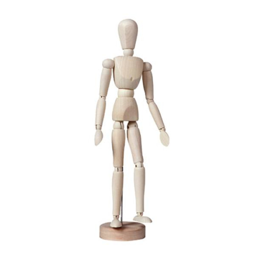 LUKAS WOODEN MOVABLE MALE MANNEQUIN H: 30 CM