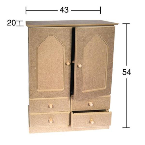 NEWART MDF DECORATION CABINET 43/20/54CM - D 33