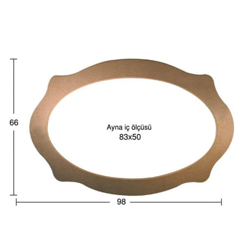 NEWART MDF FRAME 98/66CM FOR PHOTO/MIRROR 83/50CM - AY 134